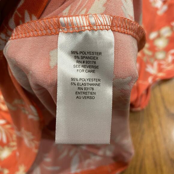 Tahari Floral‎ Print Blouse XL - Picture 6 of 7